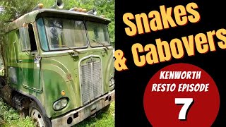 Snakes amp cabover SEMI TRUCKS Kenworth K100 restoration Ep 7 [upl. by Coryden893]