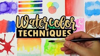 Watercolor Techniques  Watercolor for Beginners  Philippines [upl. by Posner]