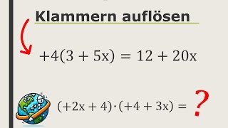 Klammern auflösen Ausklammern  Terme auflösen  Wissenswelt Mathe [upl. by Quenna]