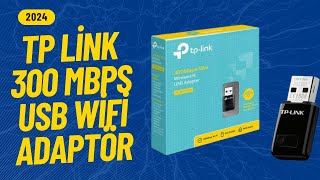 TP LİNK USB WİFİ ADAPTÖR TLWN823N 300 MBPS İNCELEMESİ [upl. by Vito]