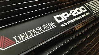 Vintage Car Audio Deltasonik DP200 Amp Dyno Test Old School [upl. by Tekcirc]