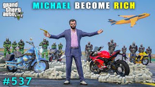 Michael Become Rich In Los Santos  Gta V Gameplay [upl. by Arutak]