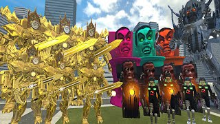 Giant GMAN Faces Off Against CLOCK MAN UPGRADE GOD in Garrys Mod [upl. by Stagg]