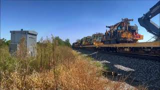 92124 CSX M373 with UP power at Danville Indiana [upl. by Eiramanit]