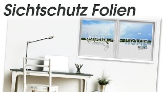 Unsere Sichtschutzfolien für´s Fenster  Gönn dir deine Privatsphäre [upl. by Haliehs]