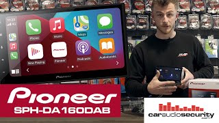 Pioneer SPHDA160DAB Apple CarPlay amp Android Auto entry level stereo  Car Audio amp Security [upl. by Millford]