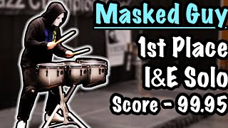 The BEST Drum Solo Ever  Masked Guy IampE 1st Place 9995  Galactic Class [upl. by Chainey]