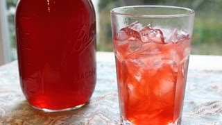 Strawberry Syrup  How to Make Fresh Strawberry Syrup and Strawberry Soda [upl. by Bechler]