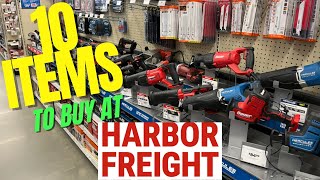 Top 10 Items You Should be BUYING At Harbor Freight Tools 2023 Deals [upl. by Anyrtak]