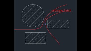 How to separate existing hatch in Autocad [upl. by Drape]