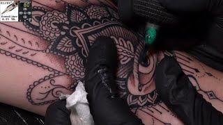 Hamsa  Tattoo time lapse [upl. by Eduj400]