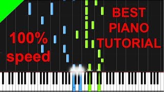 Bruno Mars  Versace On The Floor Piano Tutorial [upl. by Milson]