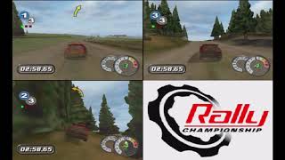 Rally Championship  Gamecube  Multiplayer Split Screen Gameplay [upl. by Tullus]