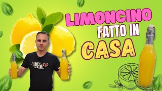 🍋 LIMONCINO  LIMONCELLO 🍋 fatto in casa RICETTA FACILE [upl. by Oinesra]