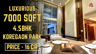 Luxurious 7000sqft 45BHK Flat  Private Swimming Pool amp Exclusive Interior Sale Koregaon Park Pune [upl. by Waring]