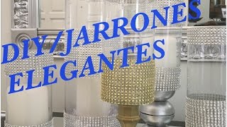 DIY JARRONES ECONOMICOS Y ELEGANTES COMO DECORAR FLOREROS [upl. by Marjorie881]