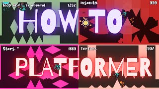 How to platformer by thearmyants COMPLETE in 13 hours  Geometry Dash [upl. by Atihana643]