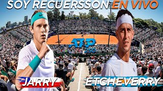 Nicolás Jarry vs Tomas Etcheverry Reaccionando en vivo ATP 250 de Buenos Aires [upl. by Alenoel]