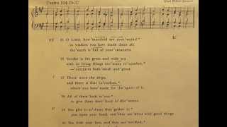 Anglican chant in E mixolydian Stewart  Psalm 104  St Andrew’s Lambertville NJ [upl. by Schaeffer975]