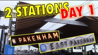 New East Pakenham and Pakenham stations Day One [upl. by Anialram433]