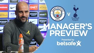 FERNANDINHO IS BETTER THAN ME  Pep Guardiola Press Conference  City v Tottenham [upl. by Ariamo623]