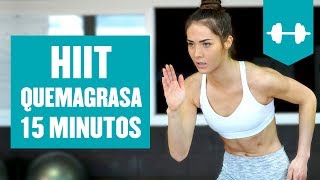 Rutina HIIT para adelgazar 15 minutos en Casa  HIIT Quema Grasa [upl. by Enomed]