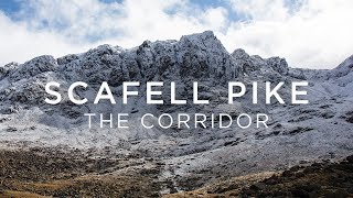 Scafell Pike Corridor Route by drone  Winter hiking documentary [upl. by Baldwin]