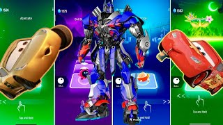 🏎️ Cruz Ramirez 🚖 vs Optimus Prime Transformers vs Lightning McQueen 🚗  Coffin Dance 🪩 [upl. by Eugenia]