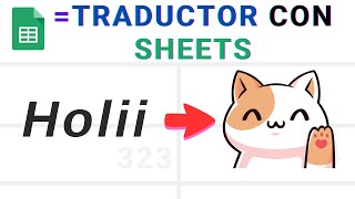 Cómo crear un TRADUCTOR automático en GOOGLE SHEETS  GOOGLE TRANSLATE [upl. by Lalaj]