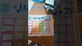 Making a calendar part January [upl. by Ika]