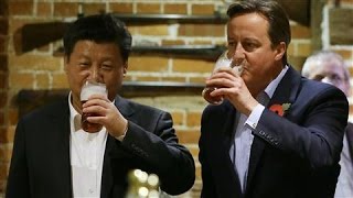 Xi Jinping and David Camerons Pub Stop [upl. by Inahpit525]