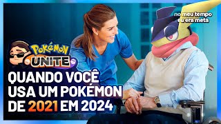 Tentando Usar Um Pokemon de 2021 Em 2024 Pokemon Unite Greninja Gameplay [upl. by Shantee929]