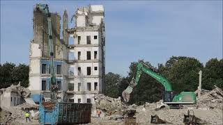 Excavator Liebherr R960 demolition site [upl. by Laamaj741]