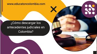 Antecedentes Judiciales en Colombia [upl. by Ximena]