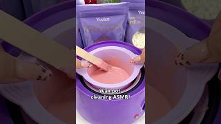 Silicone wax pot makes it easy 😍 yeelen yeelenwax waxingkit waxing hardwax waxbeads asmr [upl. by Upton]