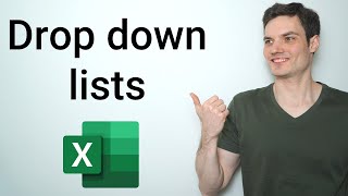 Excel Drop Down List Tutorial [upl. by Lonnard951]