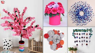 8 DIY Room Decor Paper Craft Ideas  For Small House Wall Hanging [upl. by Ama]