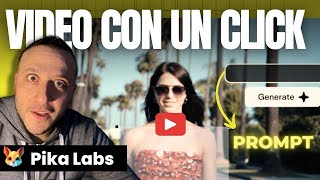 Video con intelligenza artificiale MIGLIORE TOOL Pika Labs [upl. by Michon]