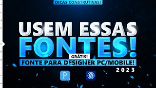 As Melhores Fontes Grátis Que Todo Designer Deve Usar Em Suas Artes Em 2023 Dicas Construtivas2 [upl. by Lindsay]