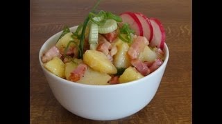 Kartoffelsalat mit Speck und Zwiebeln [upl. by Ecinereb97]