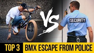 TOP 3 BMX VS POLICE • Escape from security [upl. by Eelessej37]