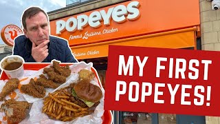 Reviewing POPEYES  My FIRST TIME [upl. by Peisch]