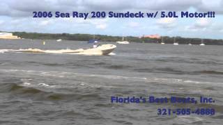 2006 Sea Ray 200 Sundeck w 50L Motor [upl. by Anneirb474]