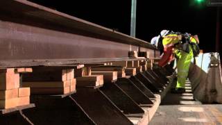 Expo Phase 2  Sepulveda Bridge Falsework Installation  5 Minute Video [upl. by Weihs]