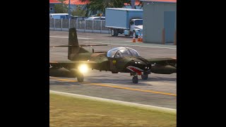 This Cessna A37 B Dragonfly Fuerza Takeoff is Crazy [upl. by Grishilde]