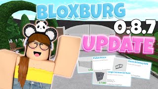 NEW BLOXBURG UPDATE  087 [upl. by Inalan]