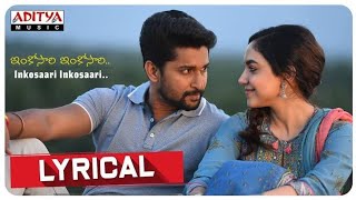 INKOSARI INKOSARI FULL SONG LYRICS  TUCK JAGADISH  NANI  RITU VARMA [upl. by Chapland]