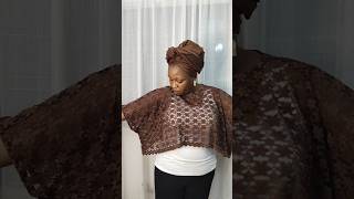 Learn how to make a lace shrug or Bolero cape on Bilikis Signatures on YouTube [upl. by Akirdnwahs617]