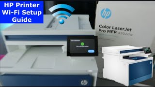 HP Printer Wi Fi Setup Guide HP Color LaserJet Pro 4302dw 4302fdw [upl. by Lelith]