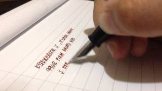 Esterbrook J Vintage Fountain Pen Writing Sample [upl. by Shadow289]